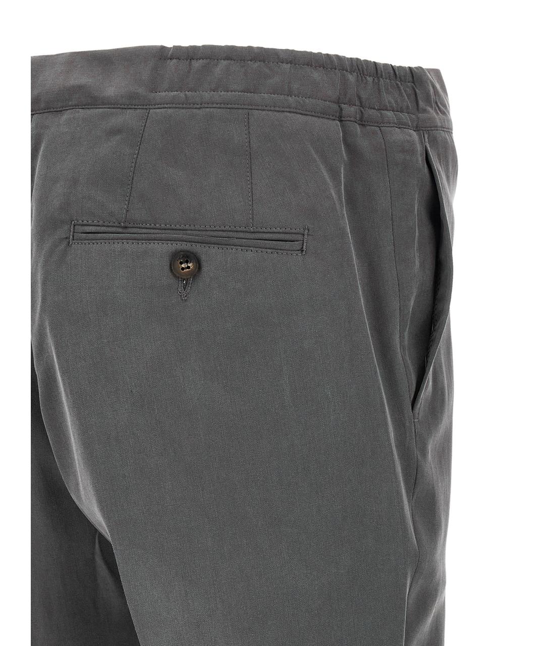 PAL ZILERI Серые повседневные брюки, фото 4