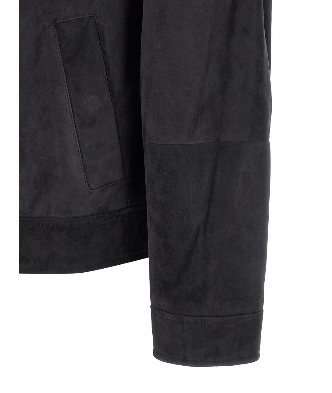 BRUNELLO CUCINELLI Зеленая замшевая куртка, фото 4