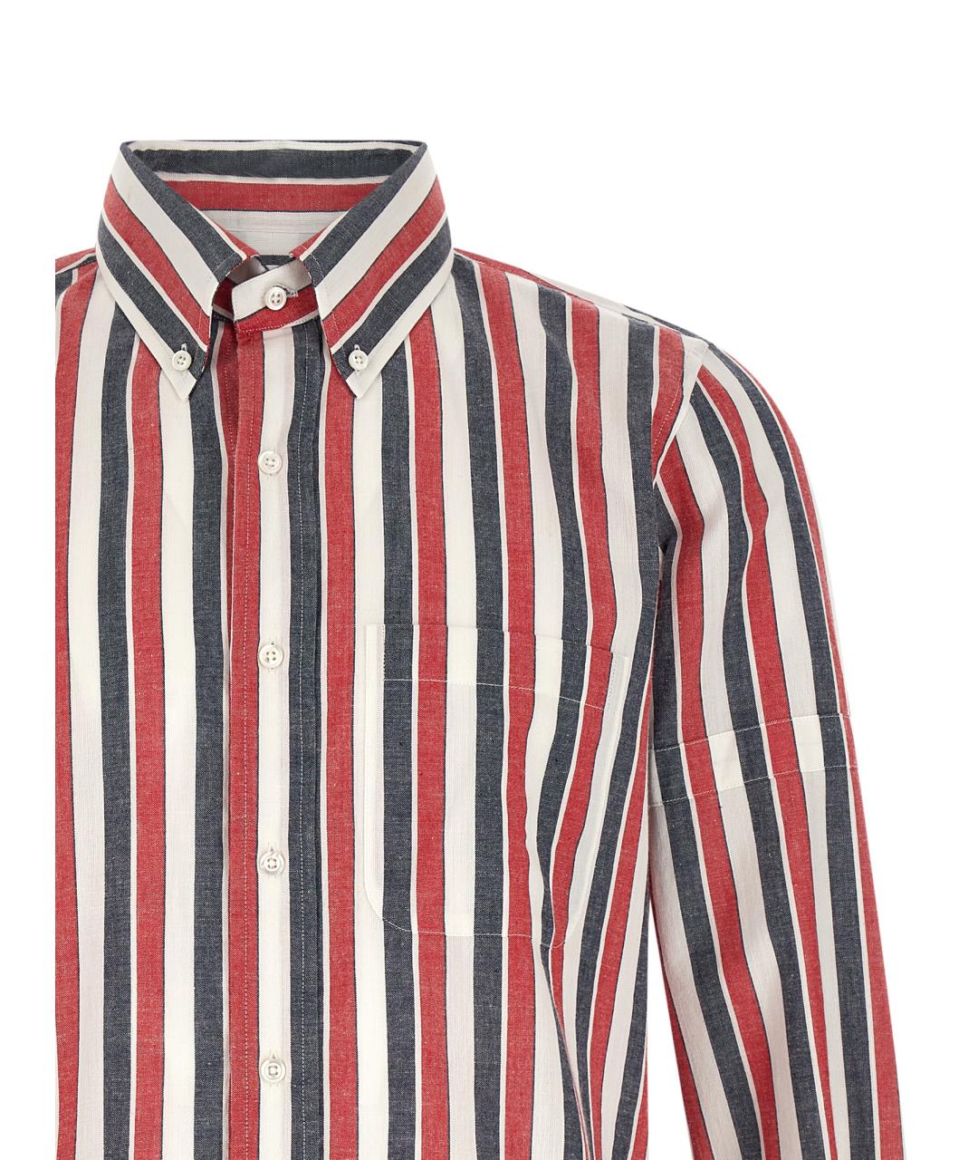 THOM BROWNE Мульти хлопковая кэжуал рубашка, фото 3