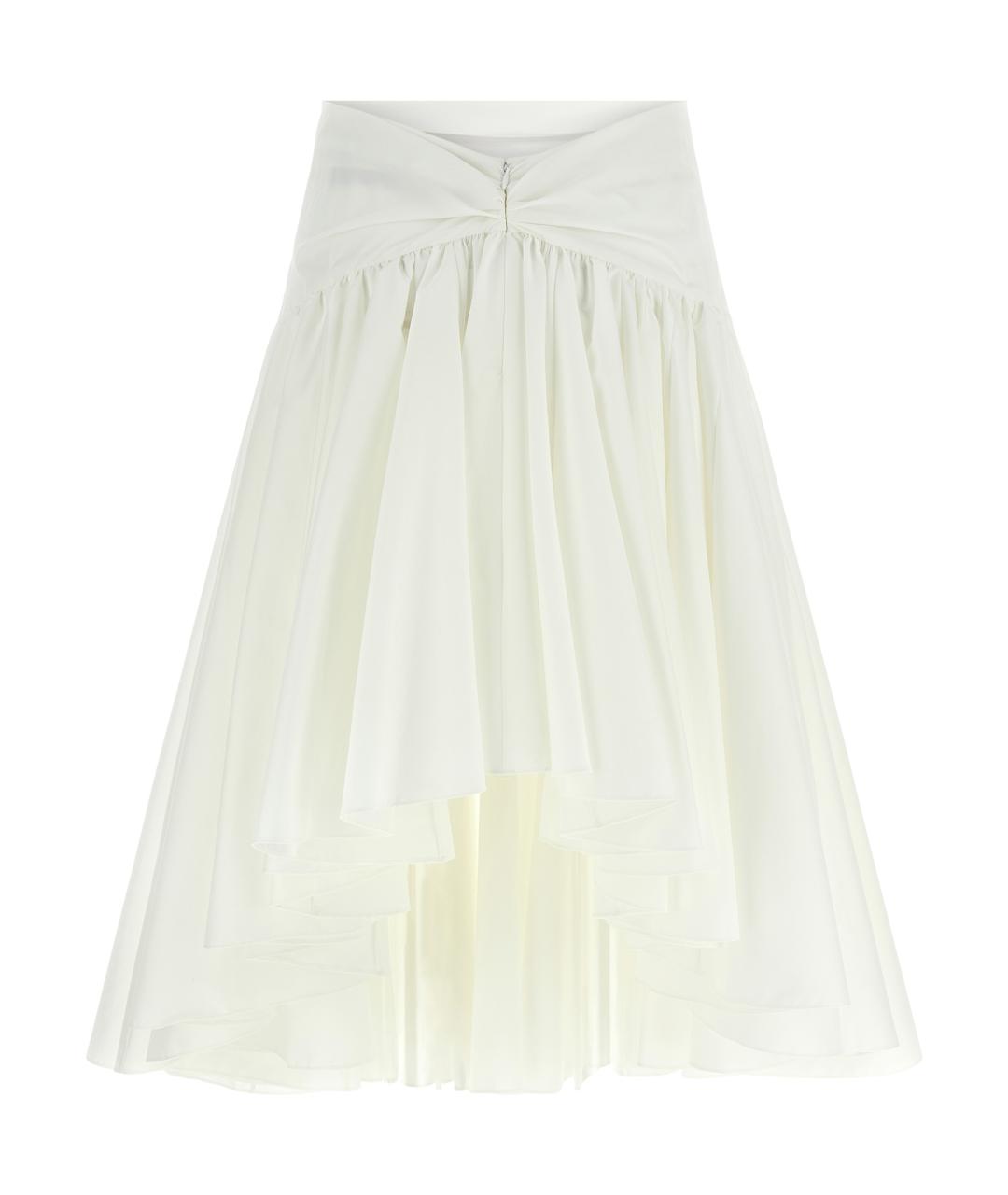 JACQUEMUS Белая хлопковая юбка миди, фото 2