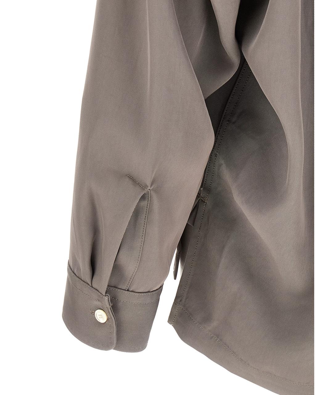 MAISON MIHARA YASUHIRO Серая кэжуал рубашка, фото 4