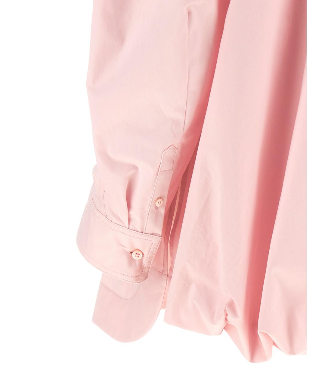 JACQUEMUS Розовая хлопковая рубашка, фото 4