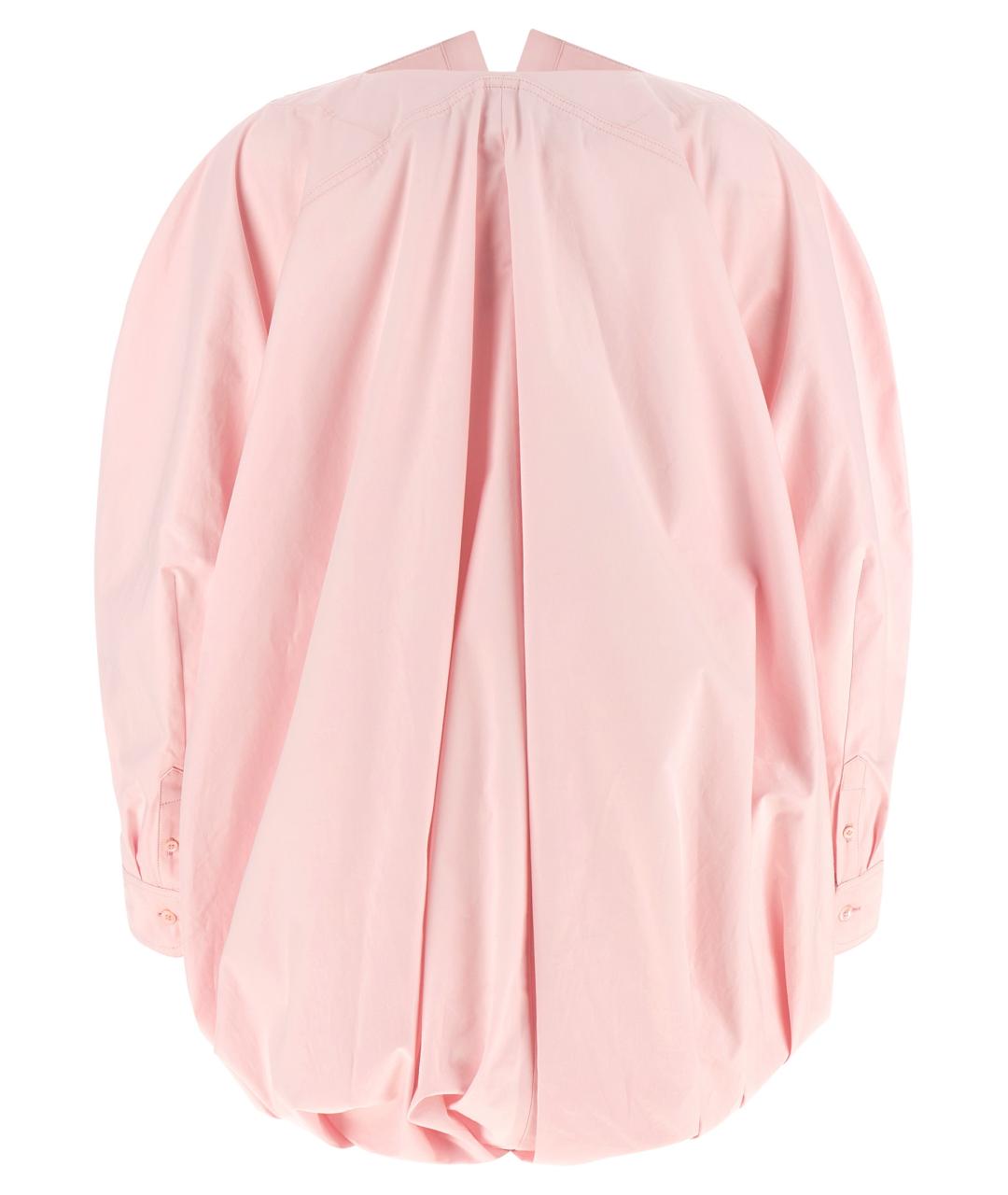 JACQUEMUS Розовая хлопковая рубашка, фото 2