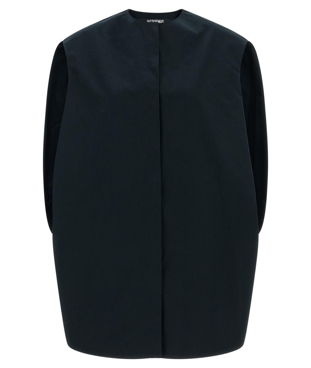 JACQUEMUS Темно-синее хлопковое повседневное платье, фото 1