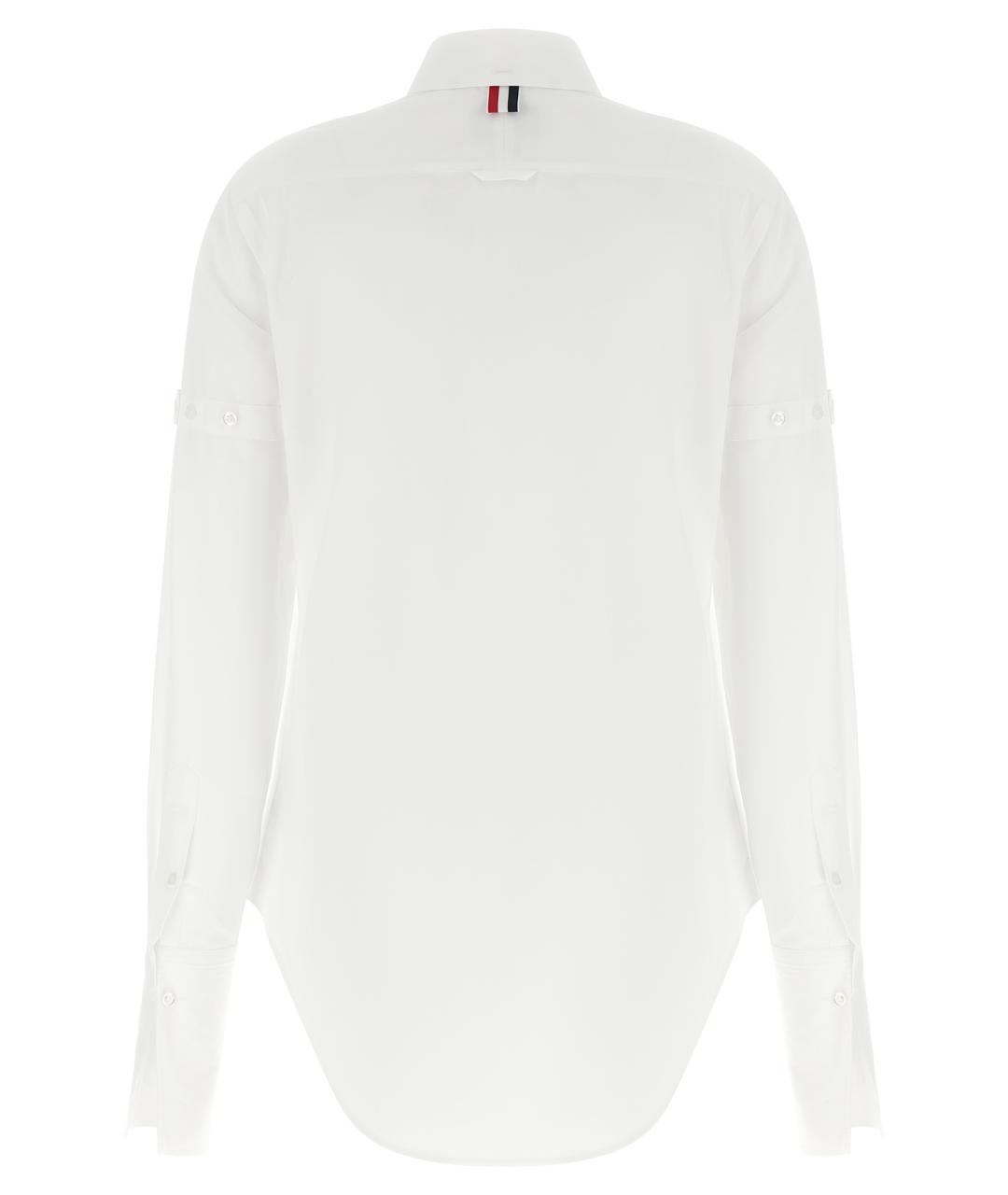 THOM BROWNE Белая хлопковая рубашка, фото 2