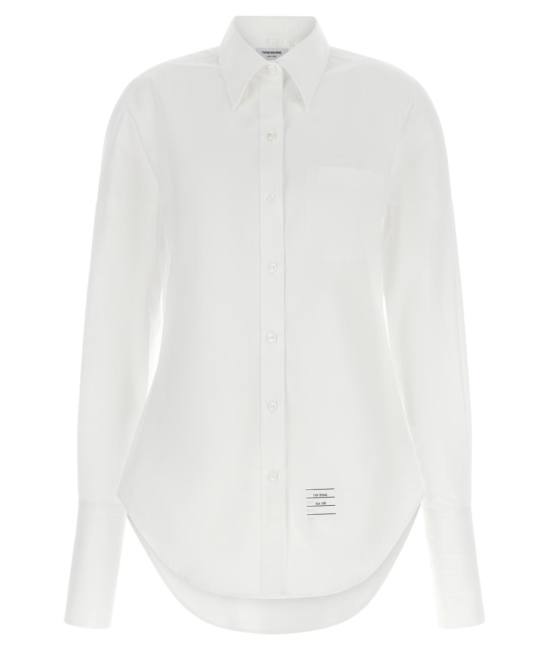 THOM BROWNE Белая хлопковая рубашка, фото 1