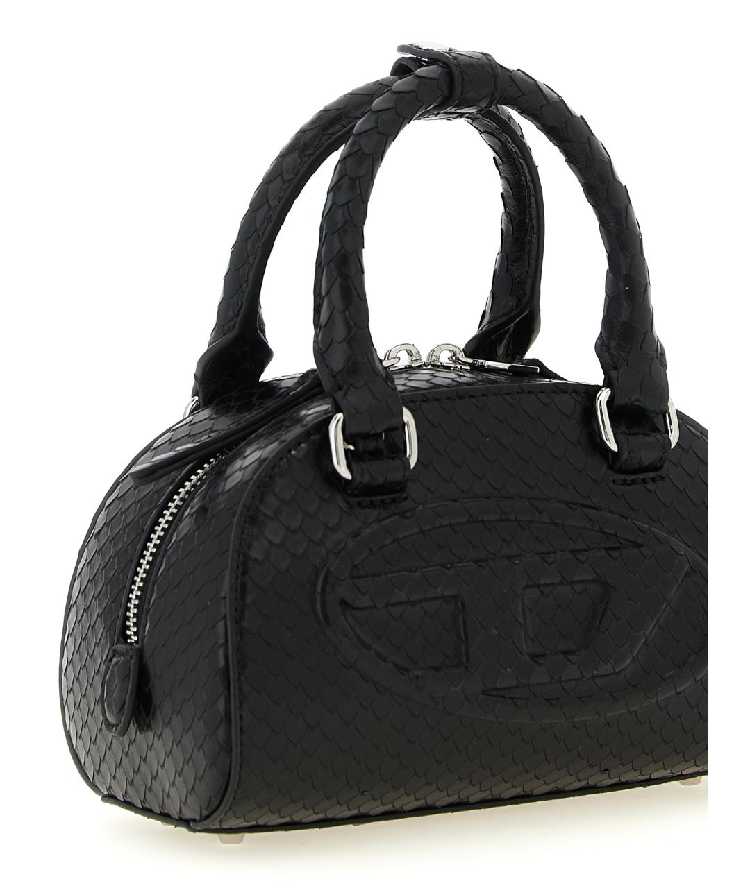 DIESEL Черная сумка тоут из искусственной кожи, фото 3