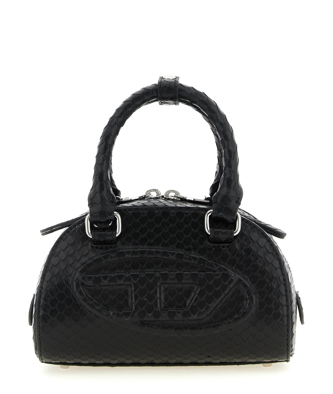 DIESEL Черная сумка тоут из искусственной кожи, фото 1