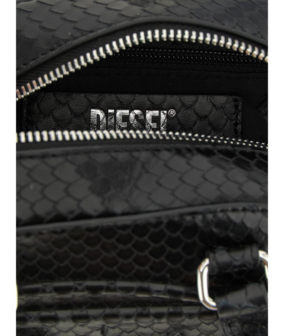 DIESEL Черная сумка тоут из искусственной кожи, фото 4