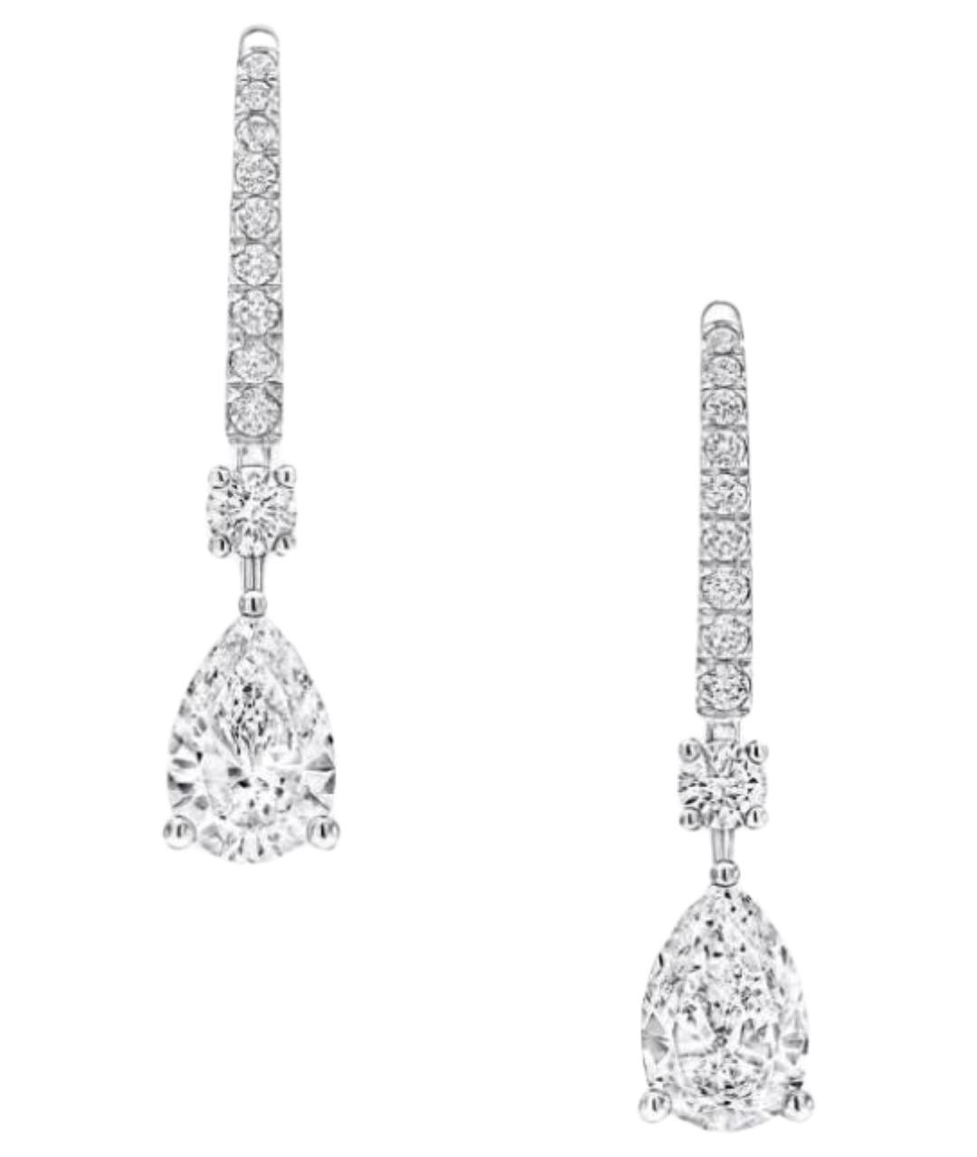 GRAFF Серебряные серьги из белого золота, фото 1