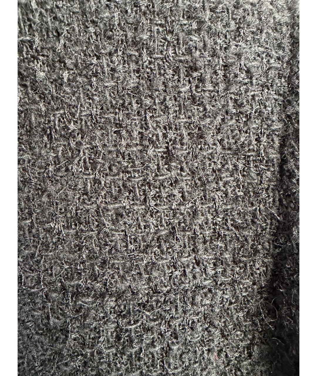 CHANEL Черный шерстяной жакет/пиджак, фото 3