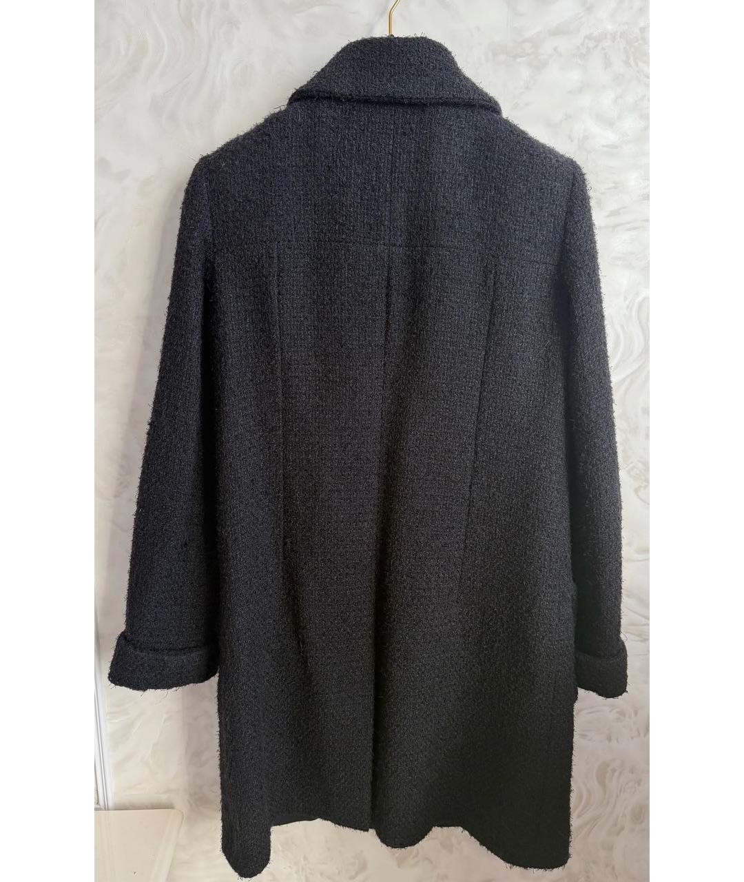 CHANEL Черный шерстяной жакет/пиджак, фото 2
