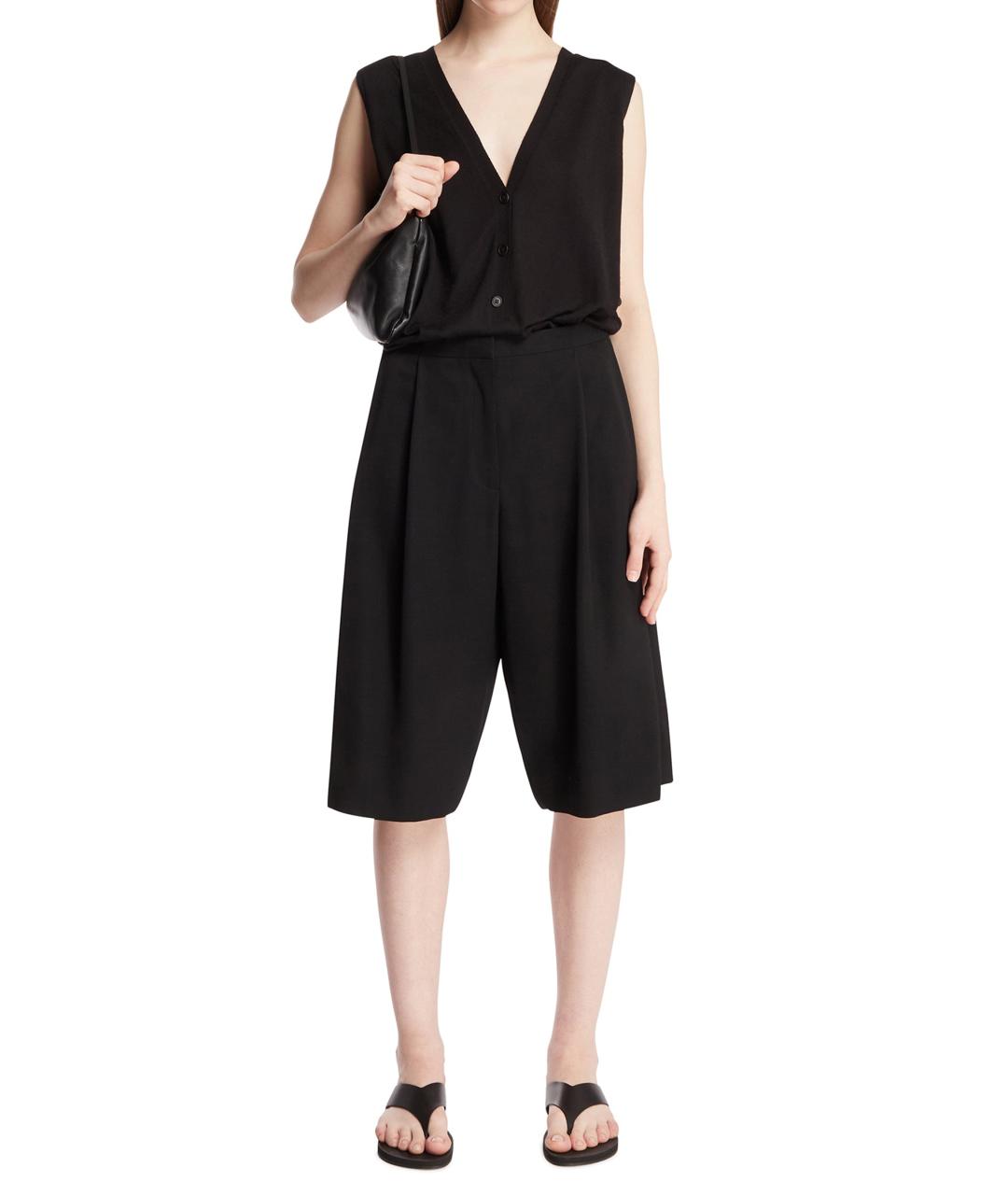 THE ROW Черные шерстяные шорты, фото 5