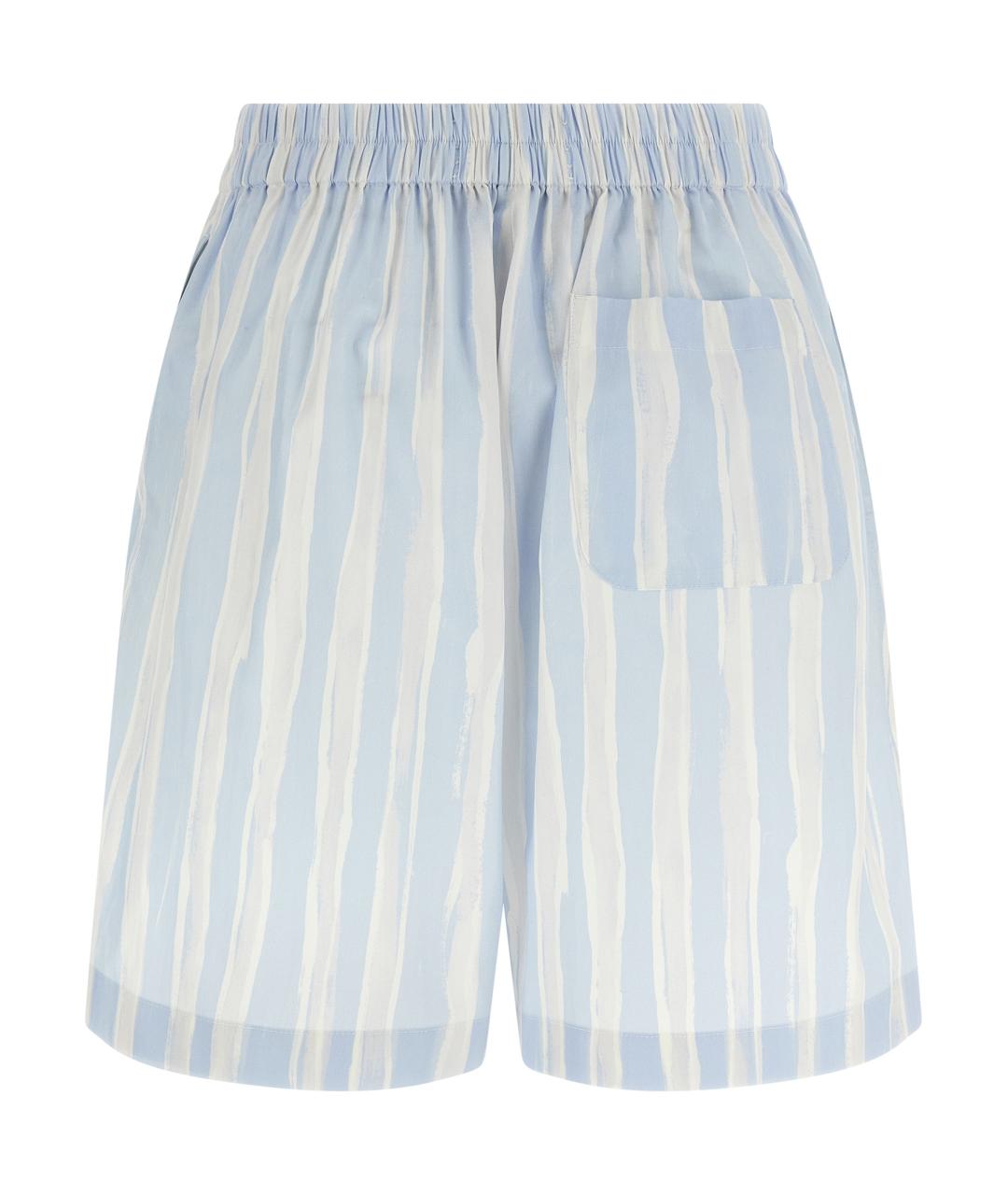 JACQUEMUS Голубые хлопковые шорты, фото 2