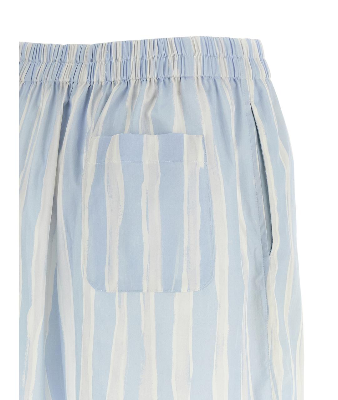 JACQUEMUS Голубые хлопковые шорты, фото 4