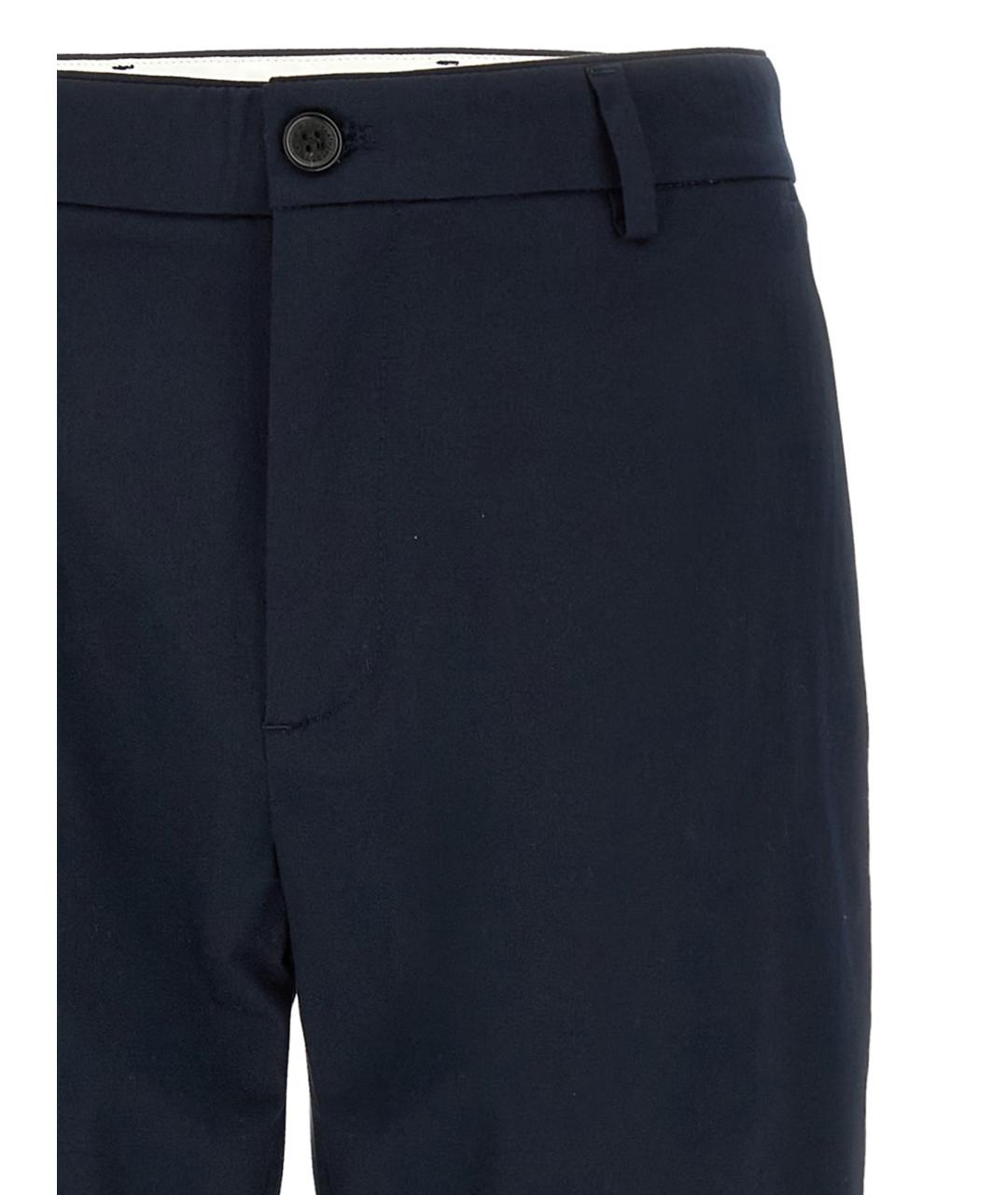 DEPARTMENT 5 Синие хлопковые повседневные брюки, фото 3