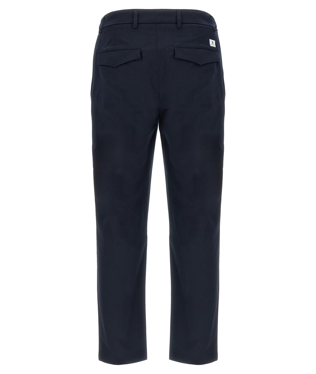 DEPARTMENT 5 Синие хлопковые повседневные брюки, фото 2