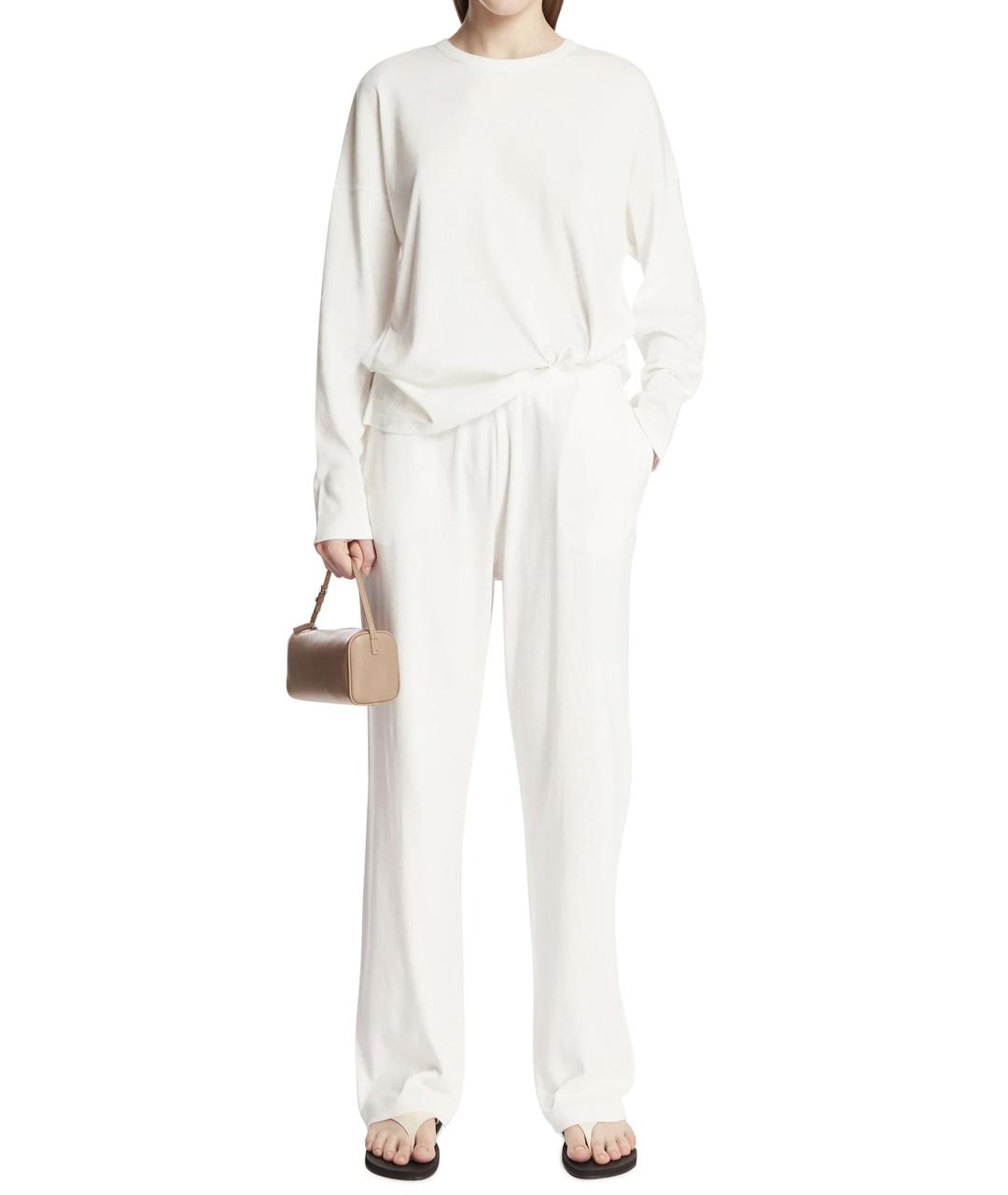 THE ROW Белый хлопковый джемпер / свитер, фото 5