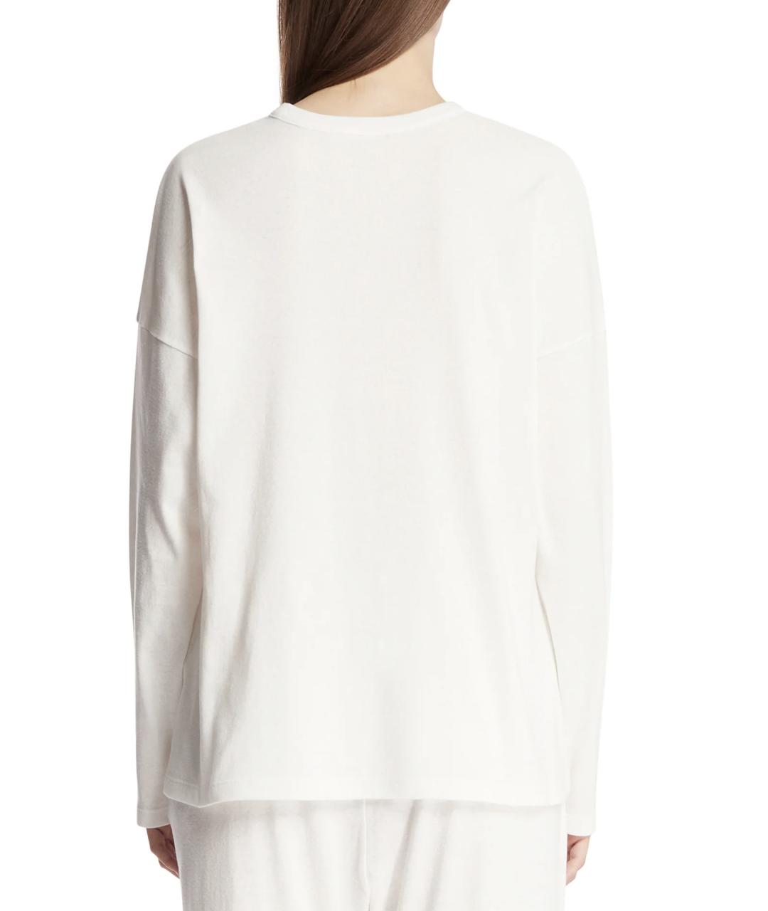 THE ROW Белый хлопковый джемпер / свитер, фото 4