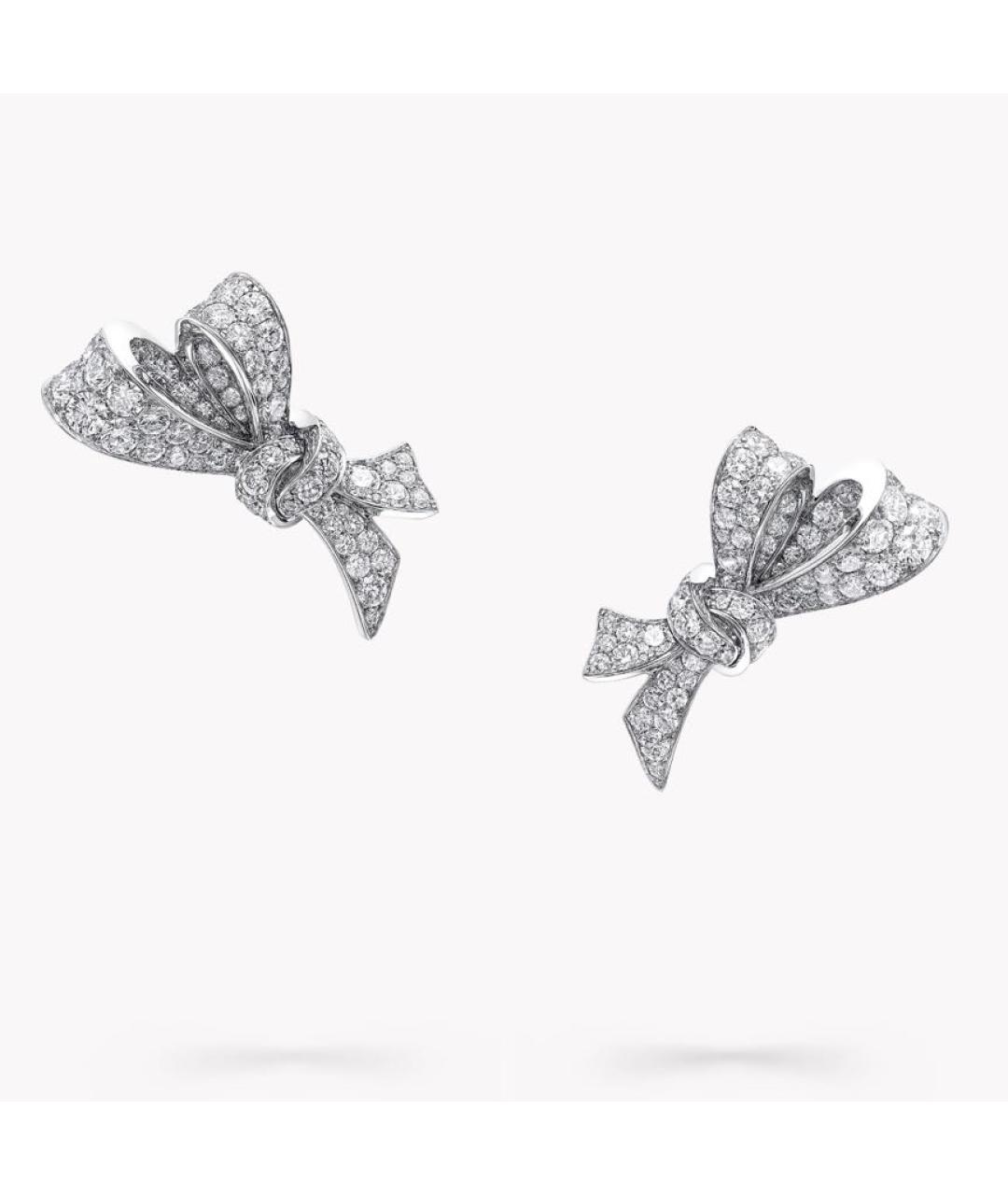 GRAFF Серебряные платиновые серьги, фото 3