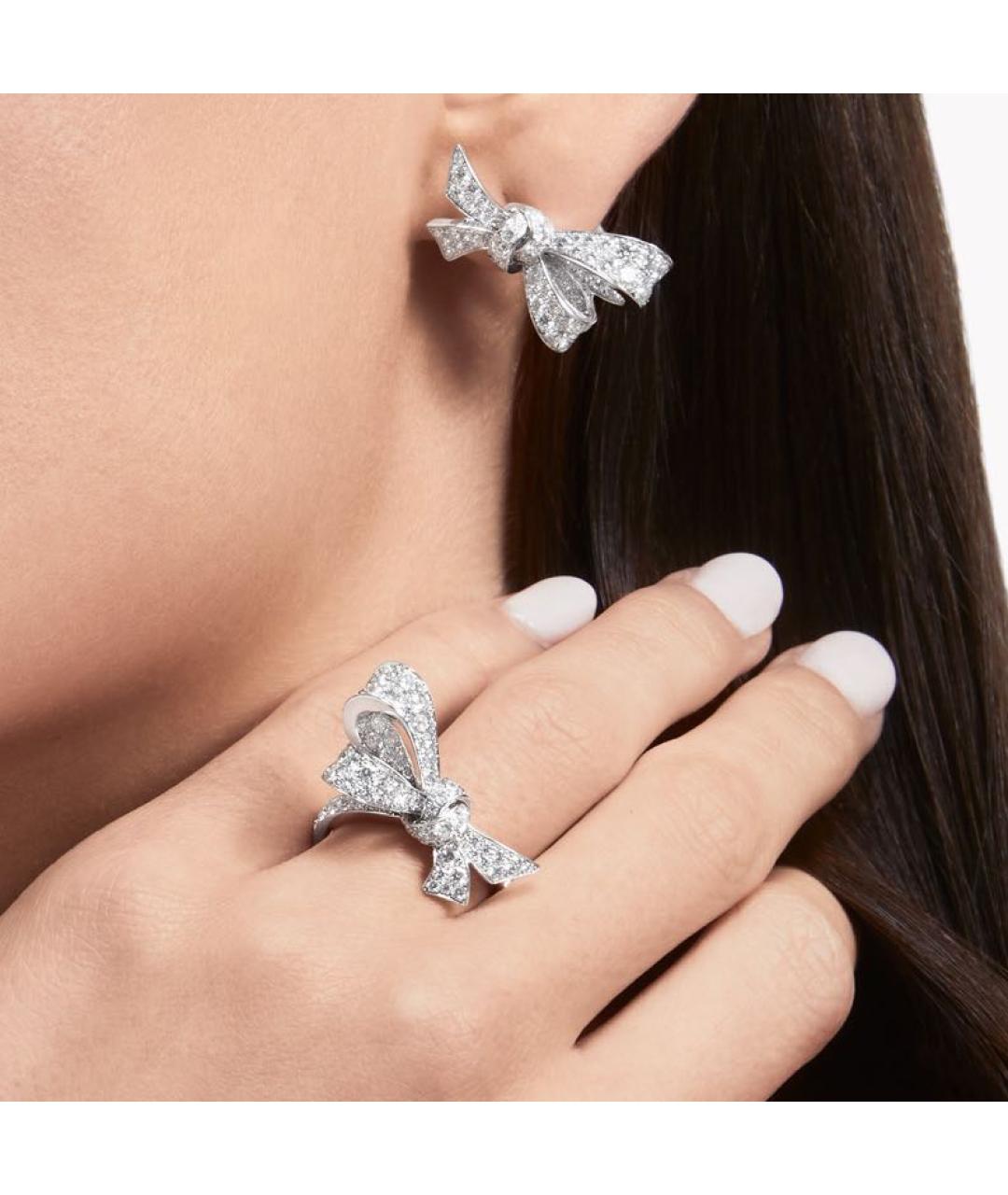 GRAFF Серебряные платиновые серьги, фото 2