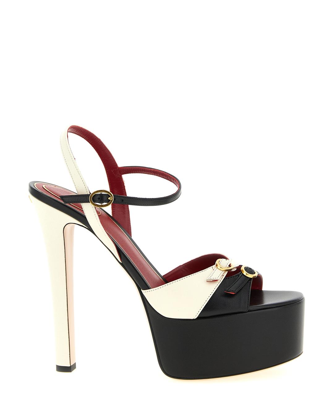 VALENTINO Мульти кожаные босоножки, фото 1