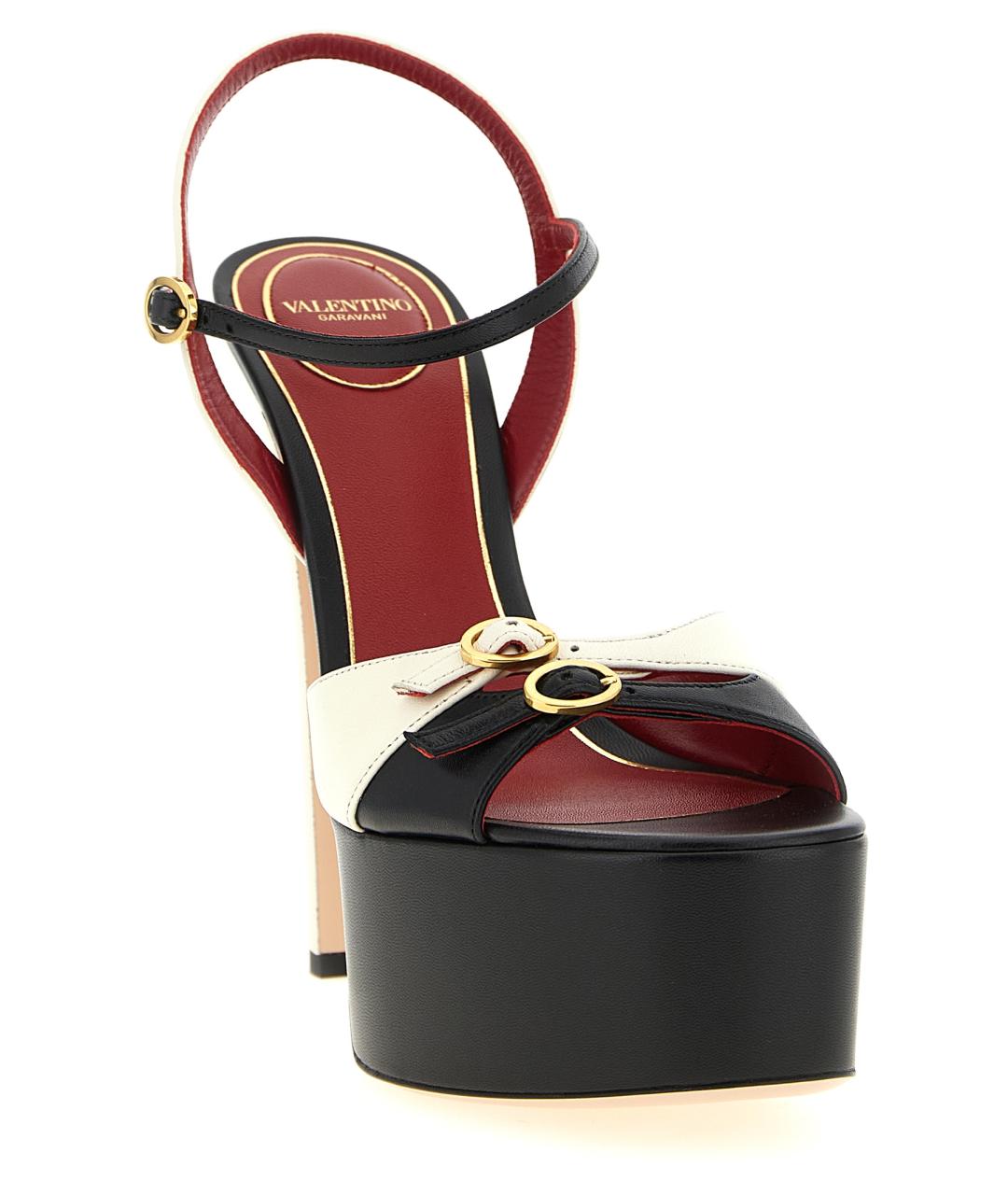 VALENTINO Мульти кожаные босоножки, фото 2