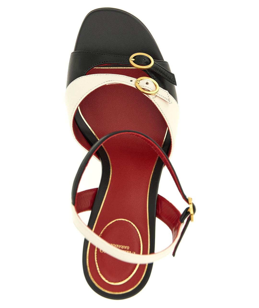 VALENTINO Мульти кожаные босоножки, фото 4