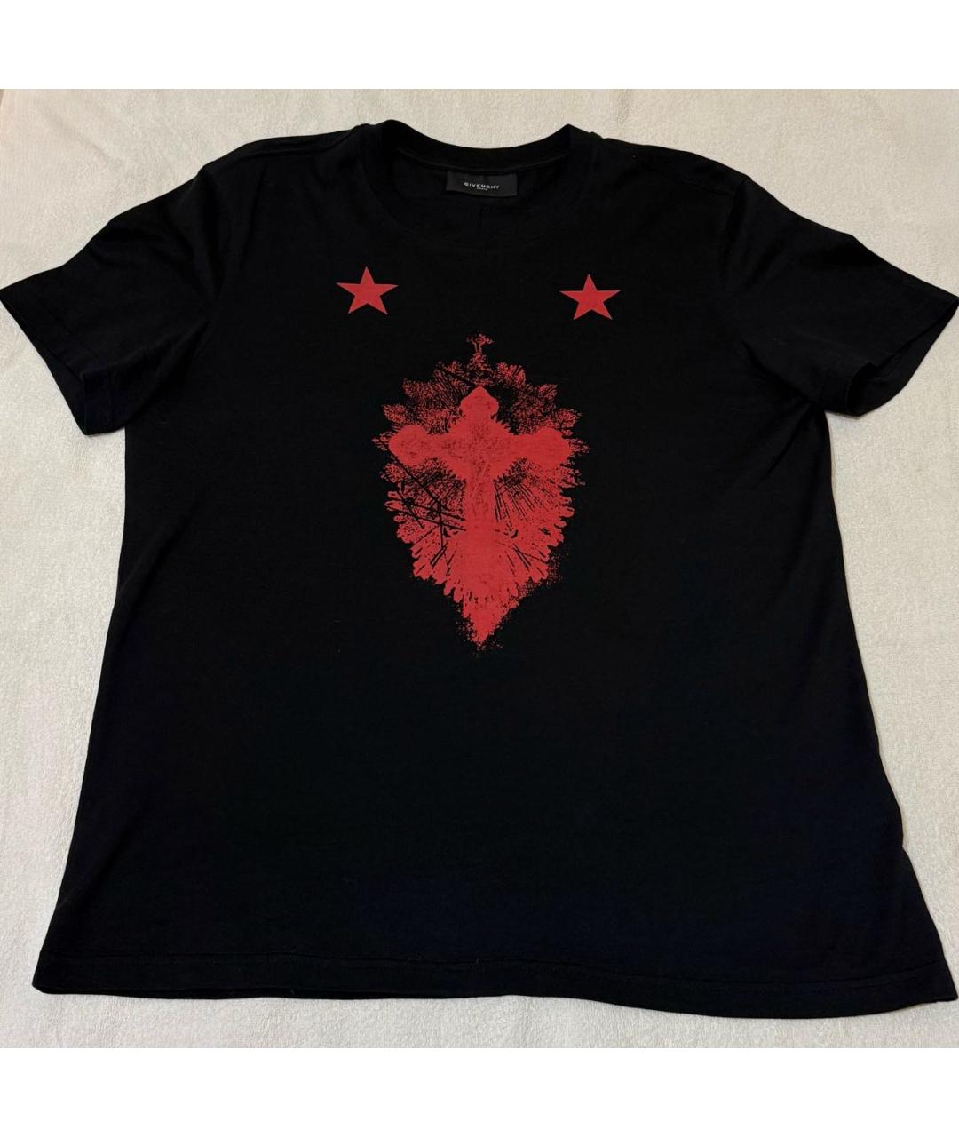 GIVENCHY Черная хлопковая футболка, фото 8