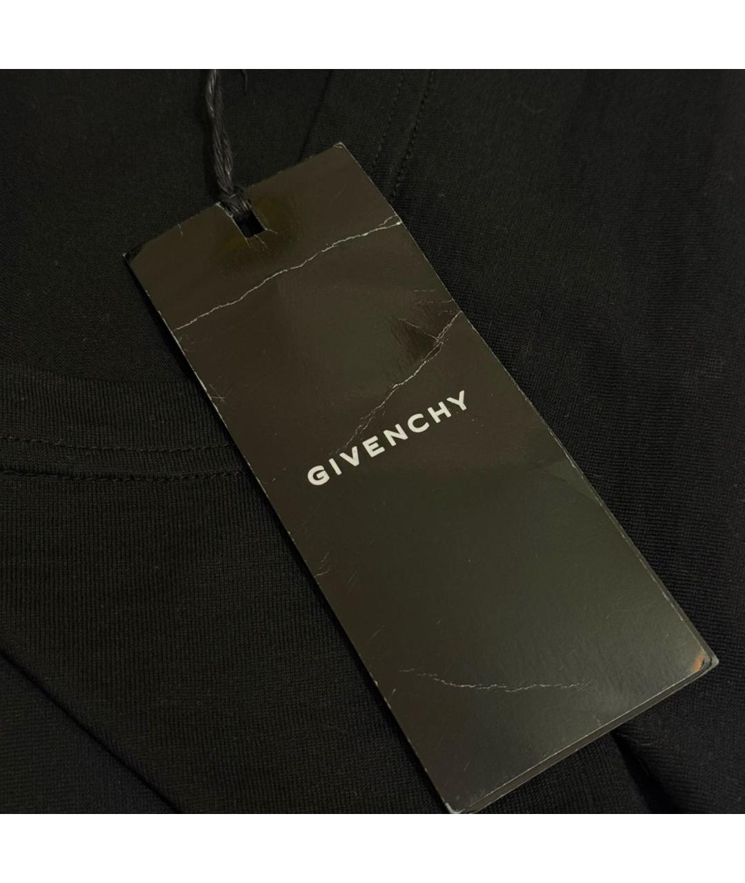 GIVENCHY Черная хлопковая футболка, фото 6