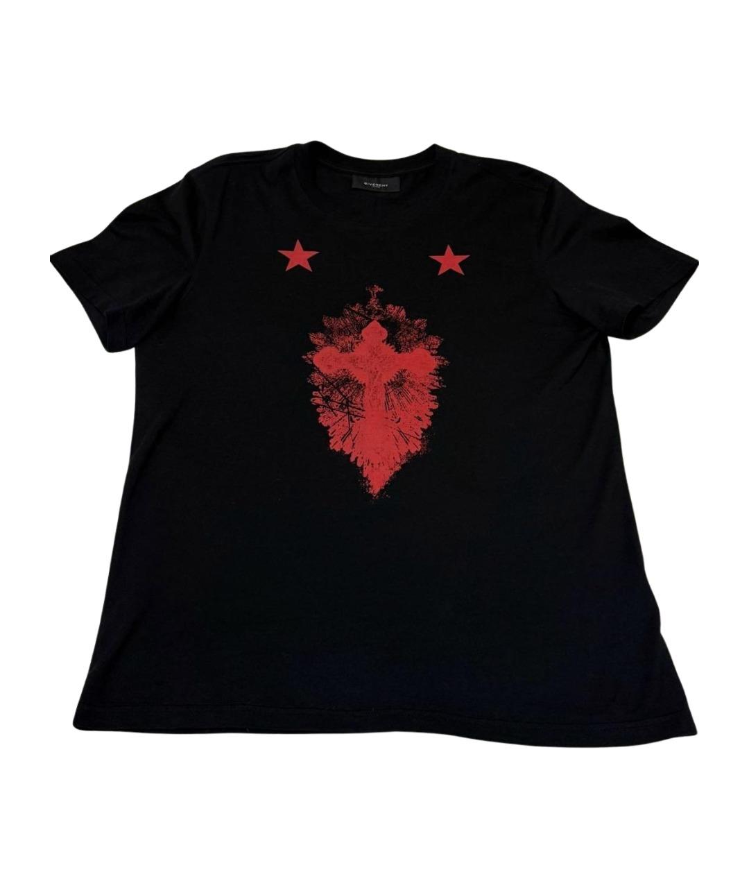 GIVENCHY Черная хлопковая футболка, фото 1