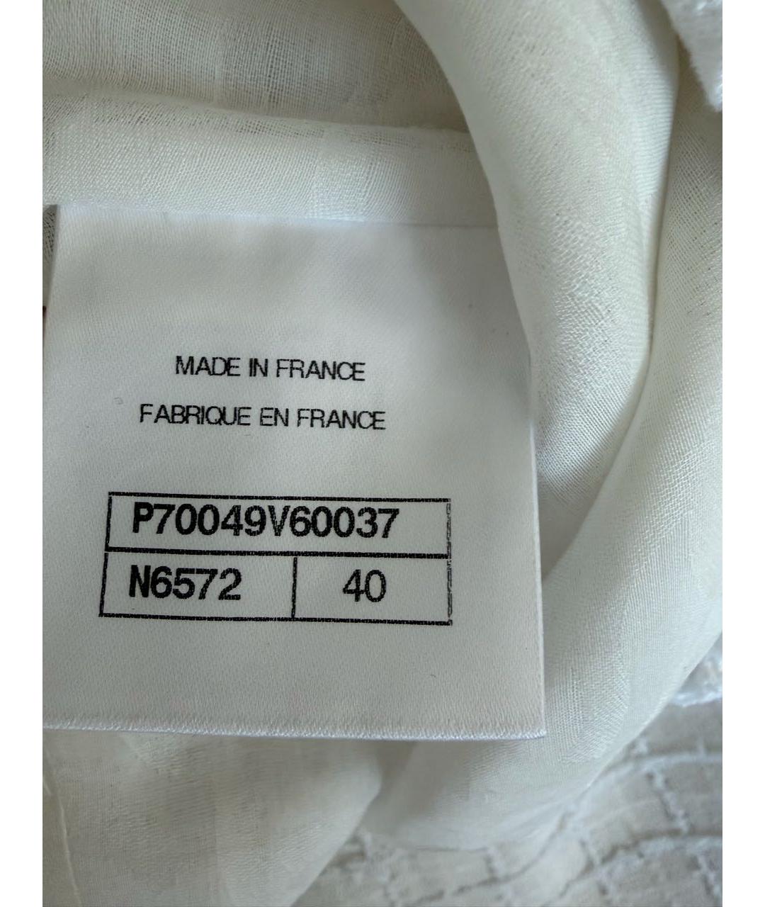 CHANEL Белое твидовое повседневное платье, фото 7