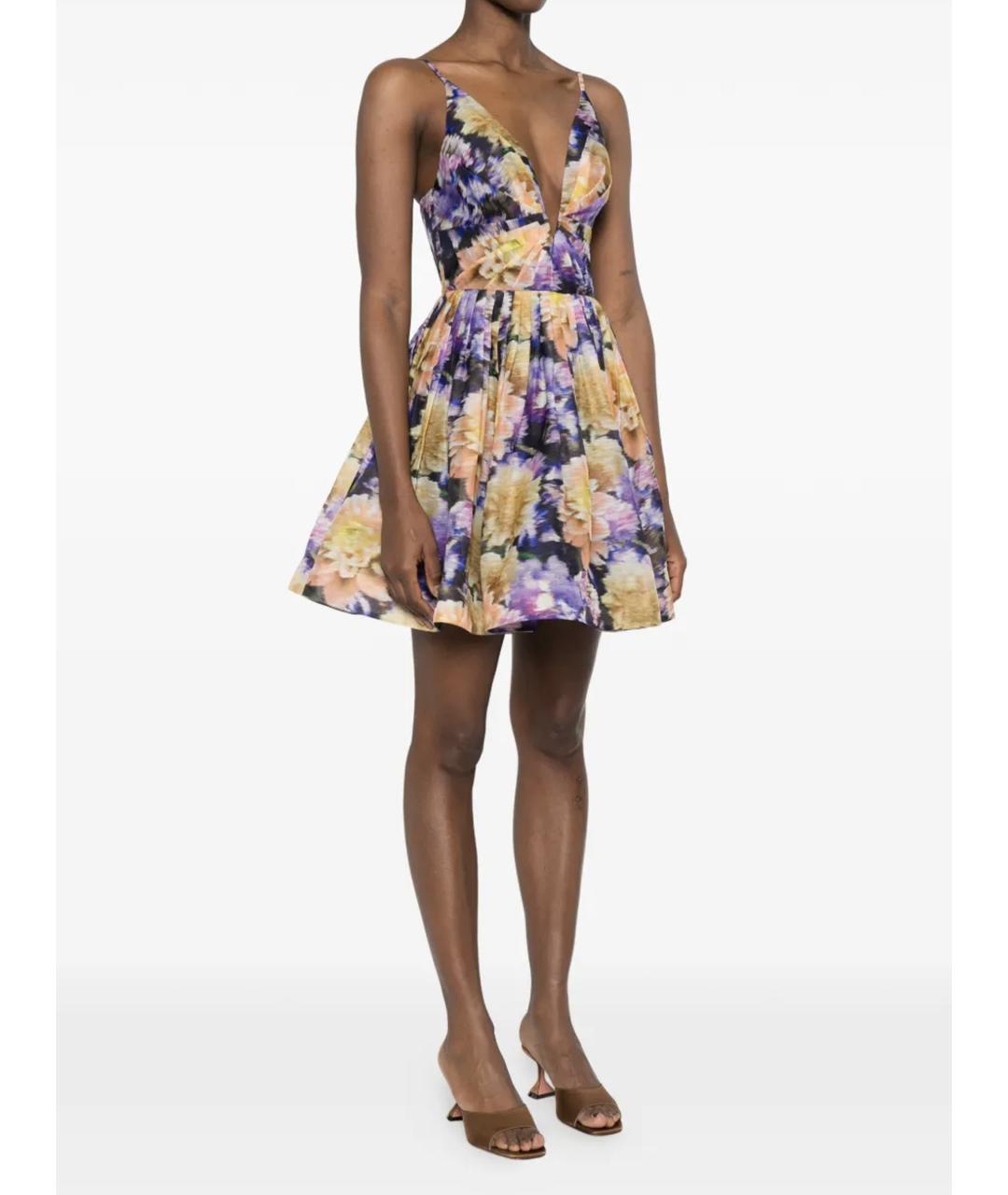 ZIMMERMANN Мульти льняное платье, фото 3