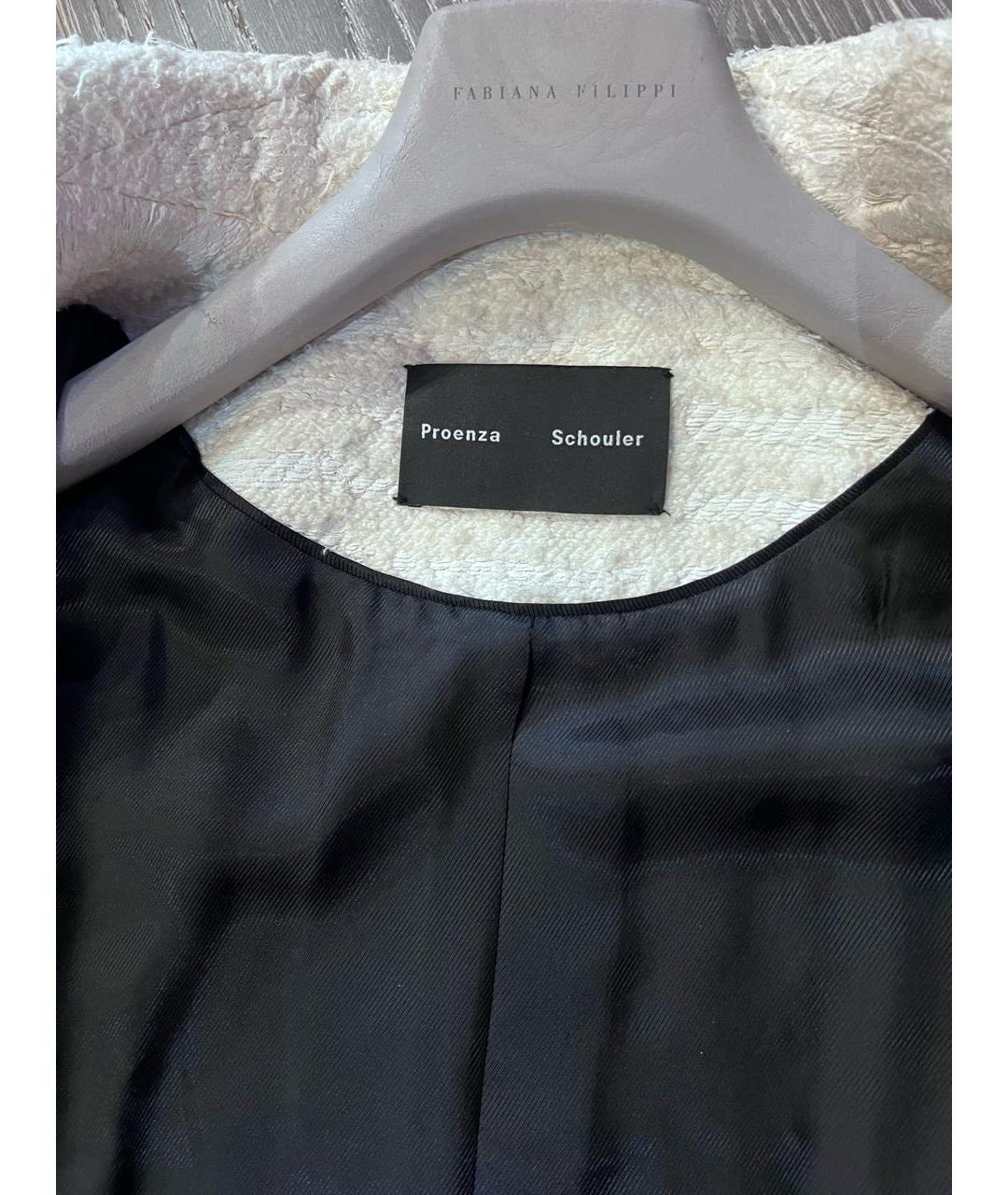 PROENZA SCHOULER Белый хлопковый жакет/пиджак, фото 3