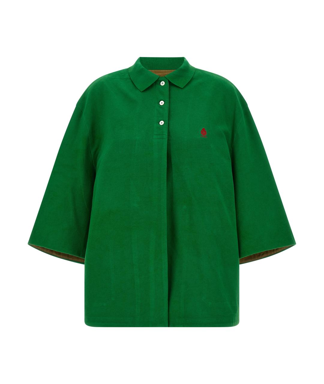 PRADA Зеленая хлопковая куртка, фото 1