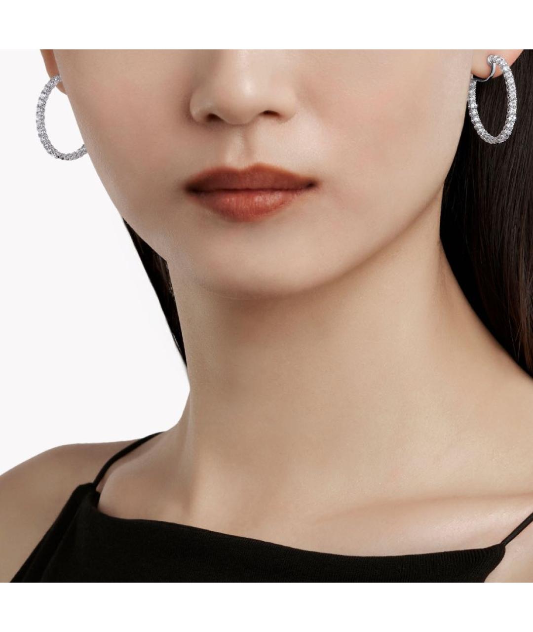 GRAFF Серебряные серьги из белого золота, фото 2