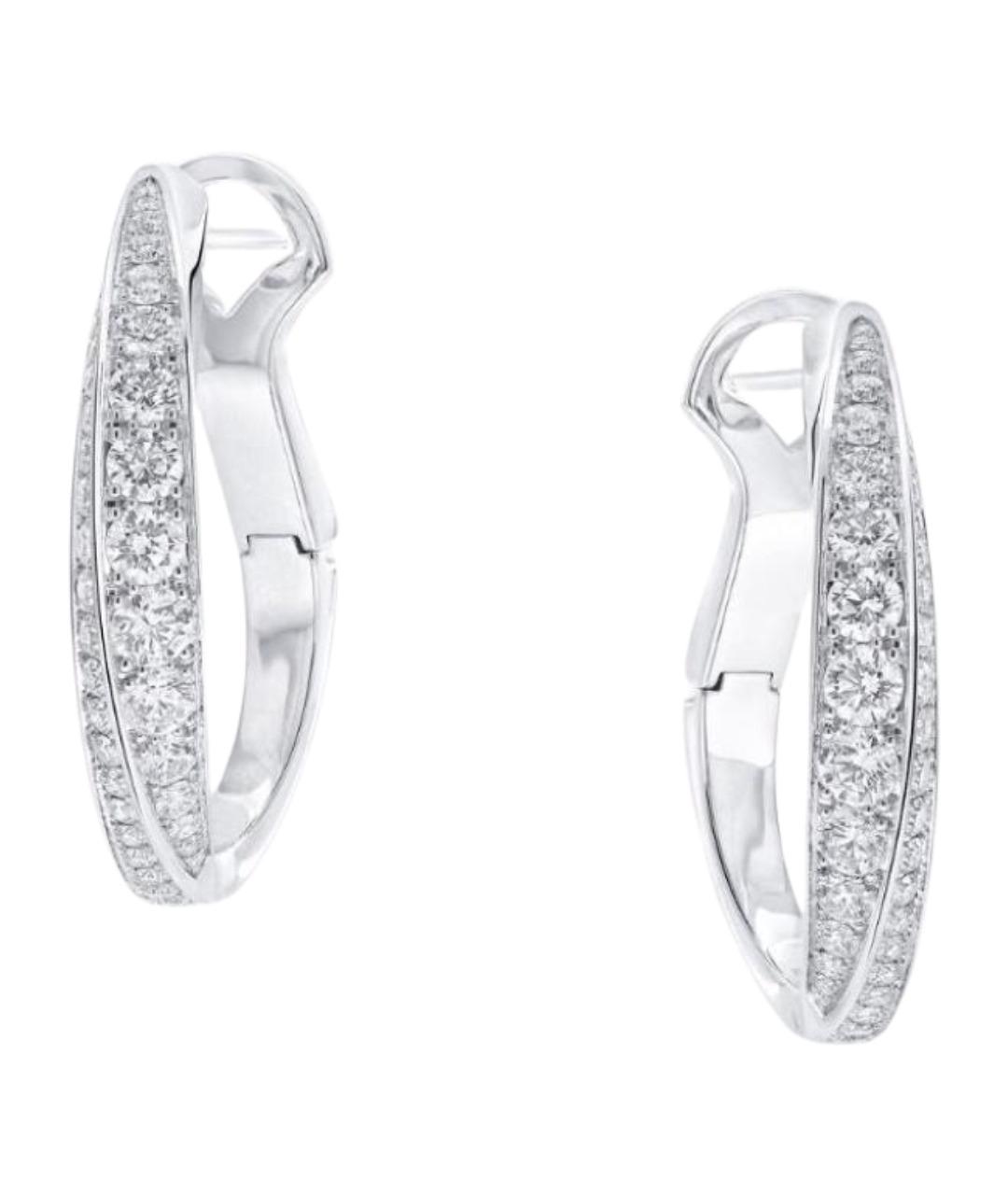 GRAFF Серебряные серьги из белого золота, фото 1