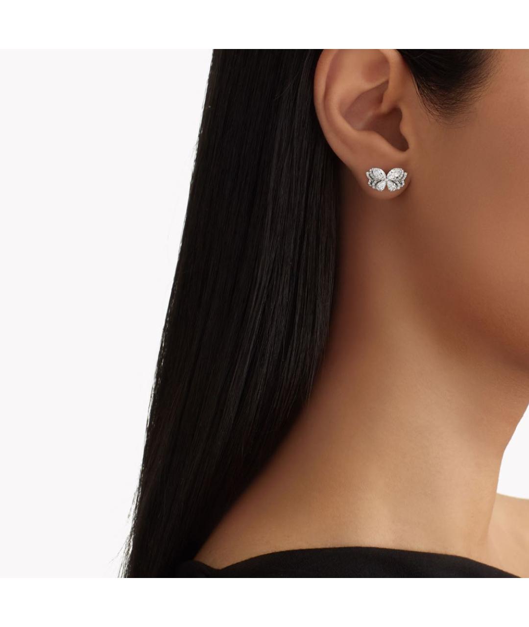 GRAFF Серебряные серьги из белого золота, фото 2