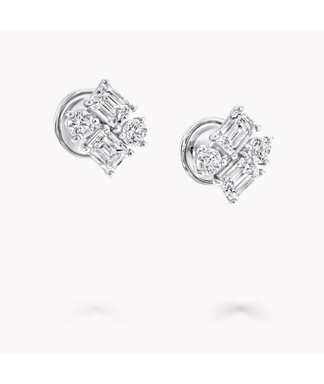 GRAFF Серебряные платиновые серьги, фото 3