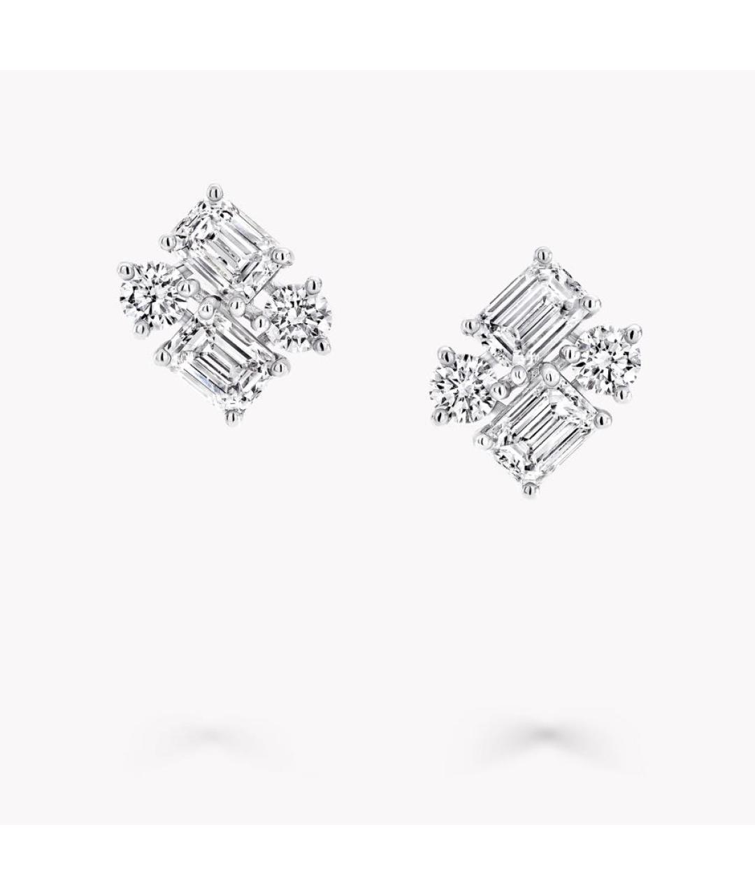 GRAFF Серебряные платиновые серьги, фото 4