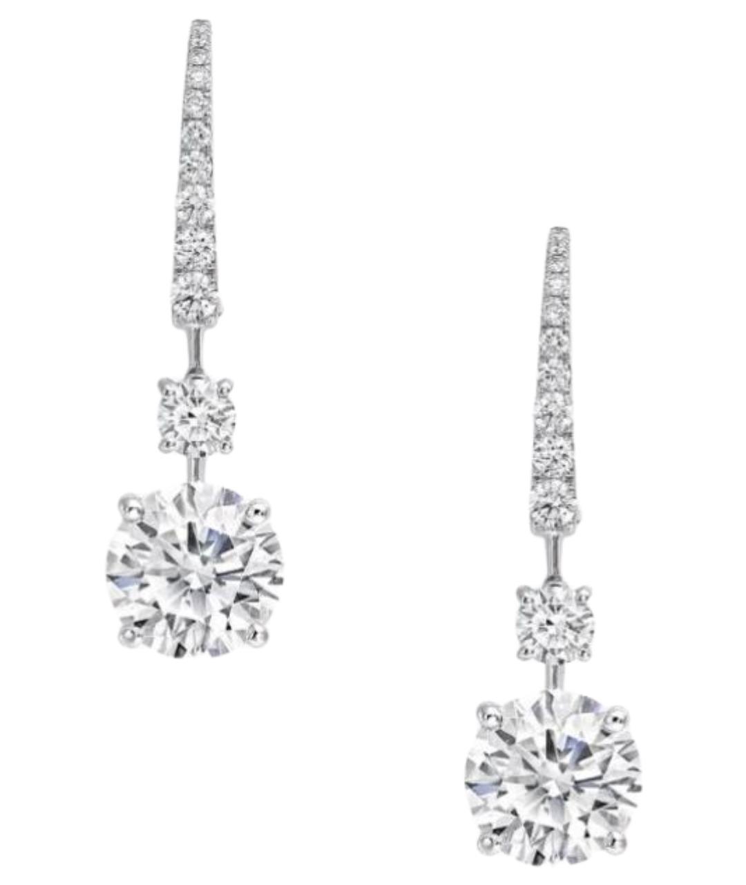 GRAFF Серебряные платиновые серьги, фото 1