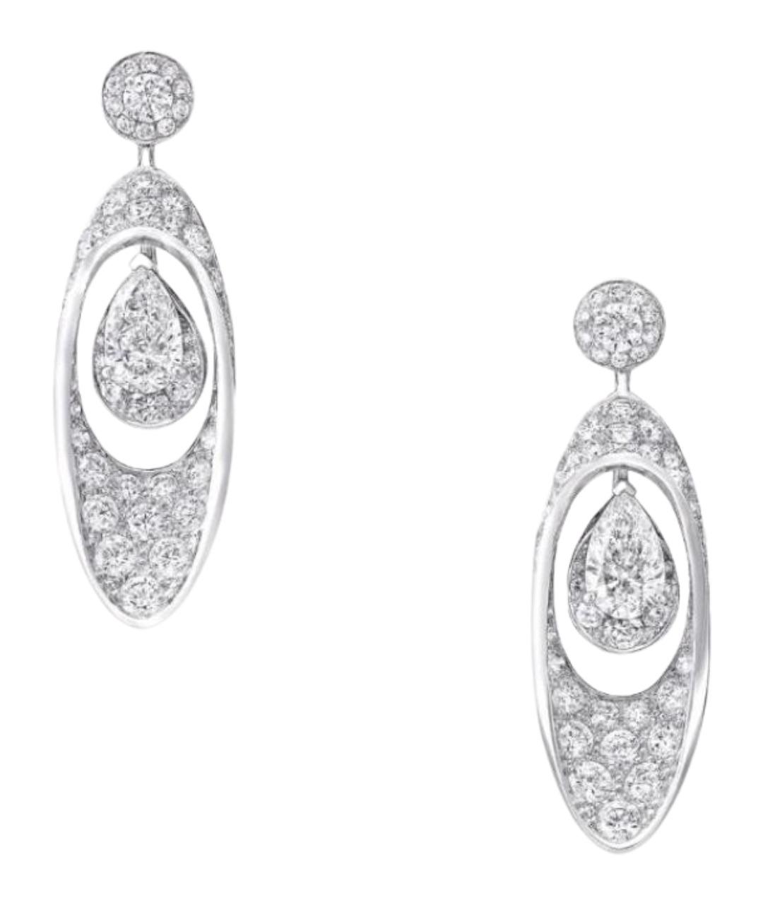 GRAFF Серебряные платиновые серьги, фото 1