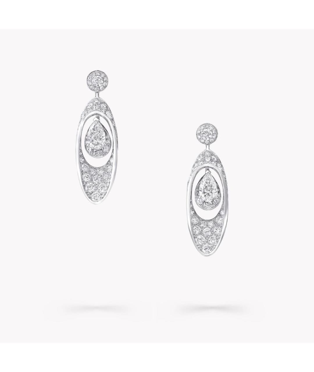 GRAFF Серебряные платиновые серьги, фото 4