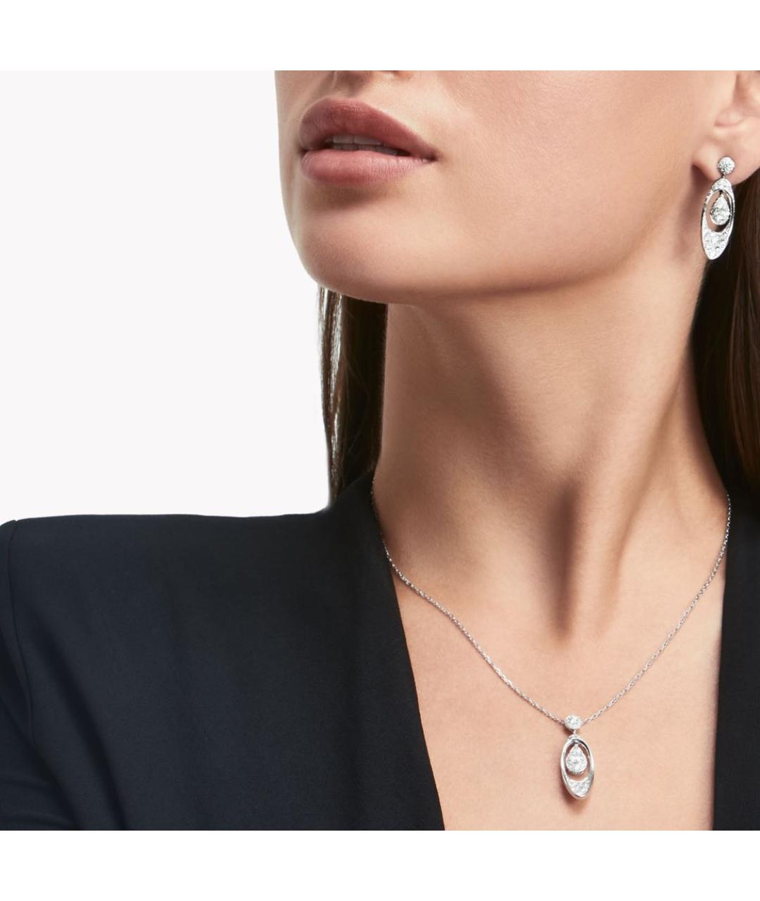 GRAFF Серебряные платиновые серьги, фото 2