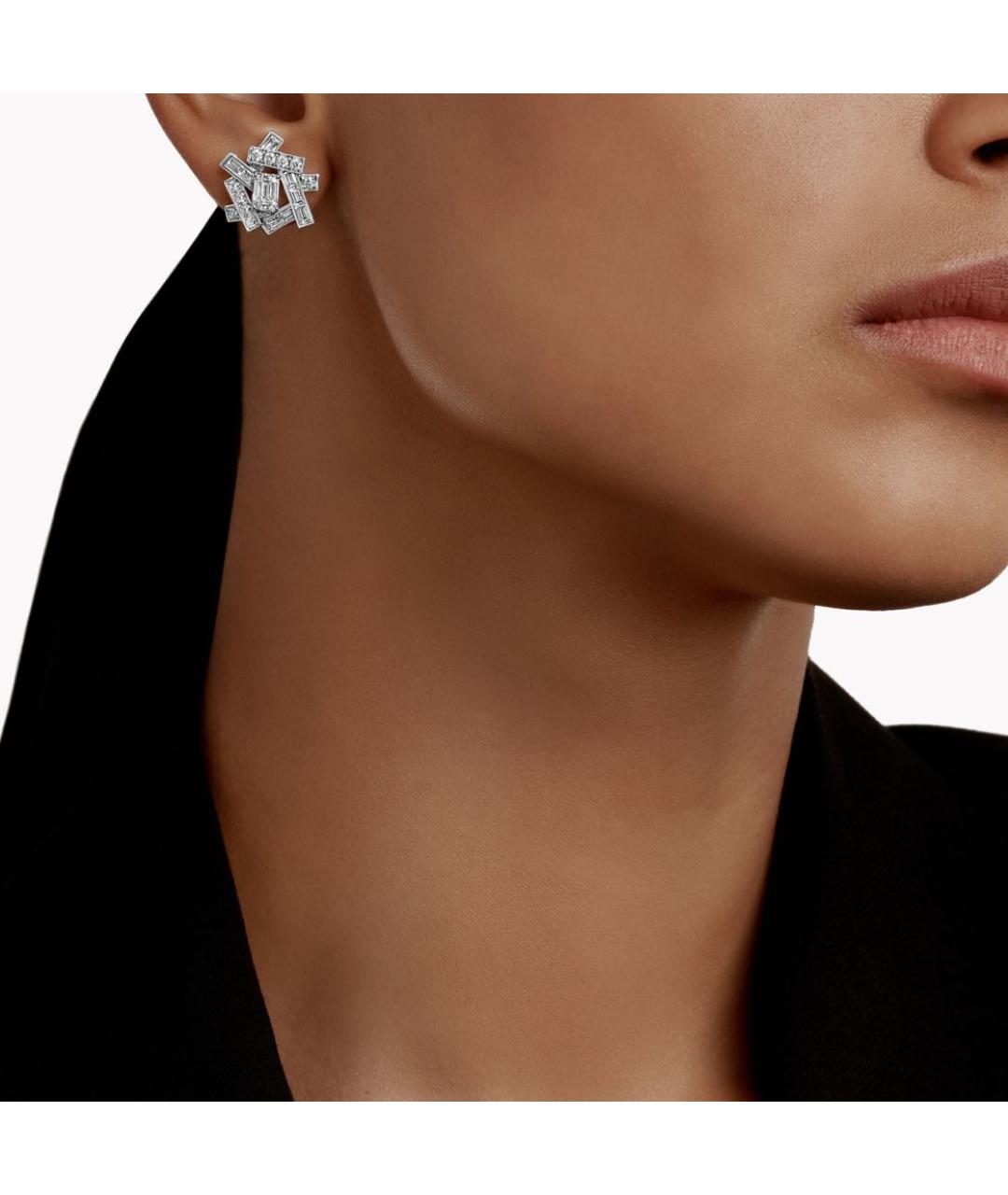 GRAFF Серебряные серьги из белого золота, фото 2