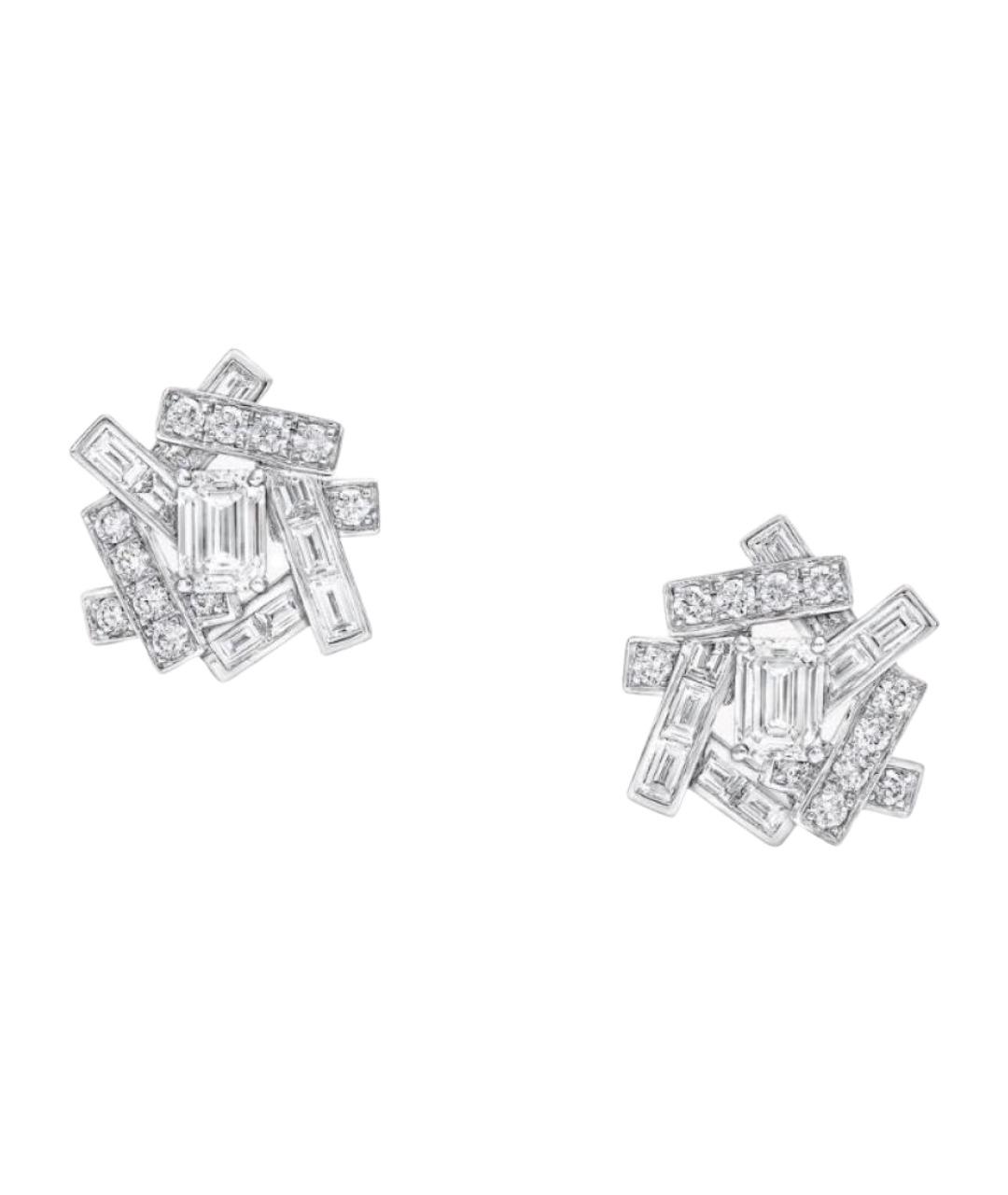 GRAFF Серебряные серьги из белого золота, фото 1