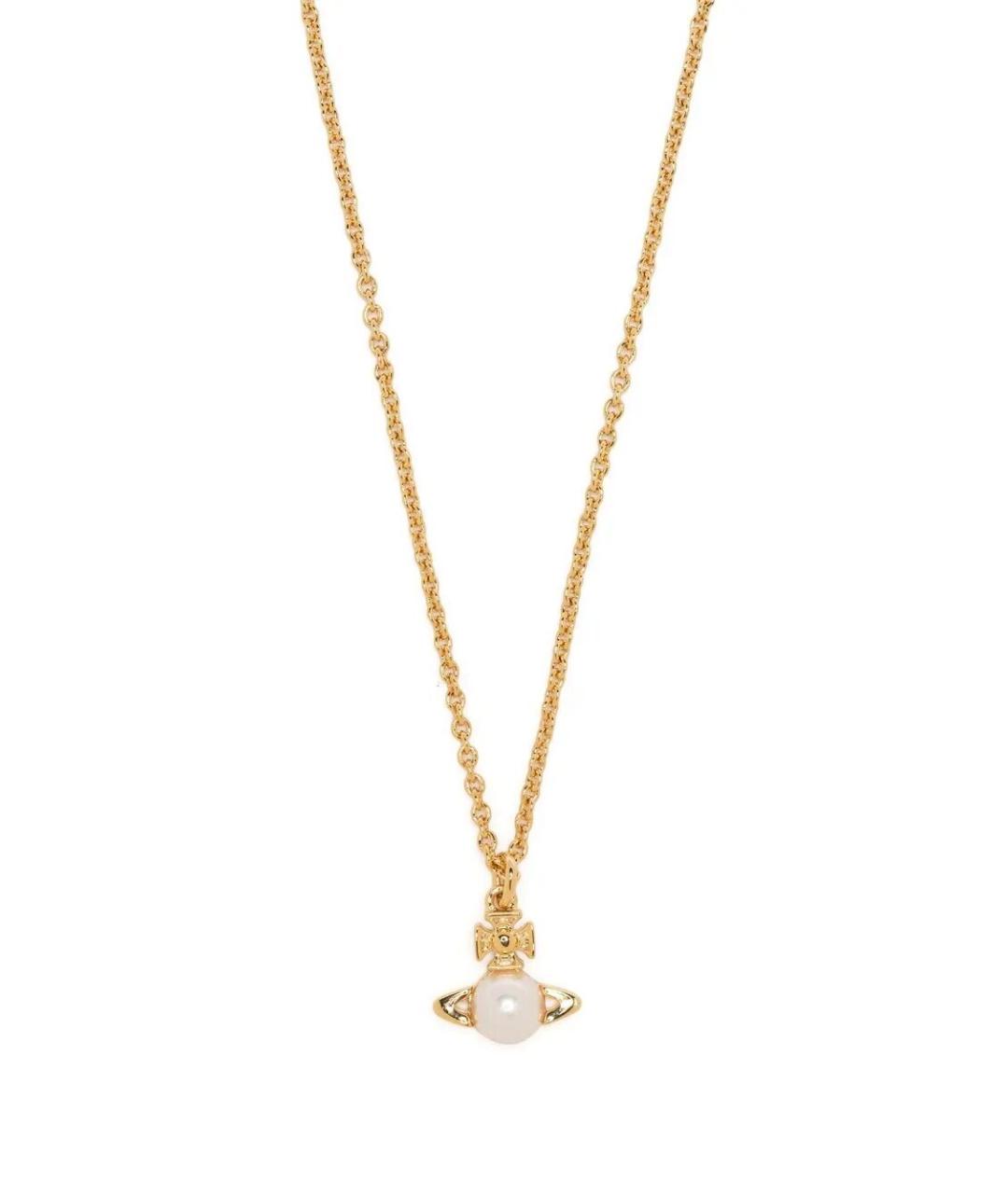 VIVIENNE WESTWOOD Золотая латунная подвеска, фото 3