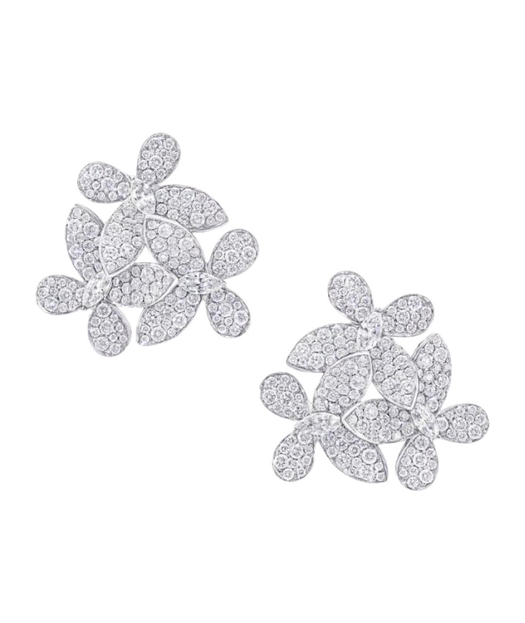 GRAFF Серебряные платиновые серьги, фото 1