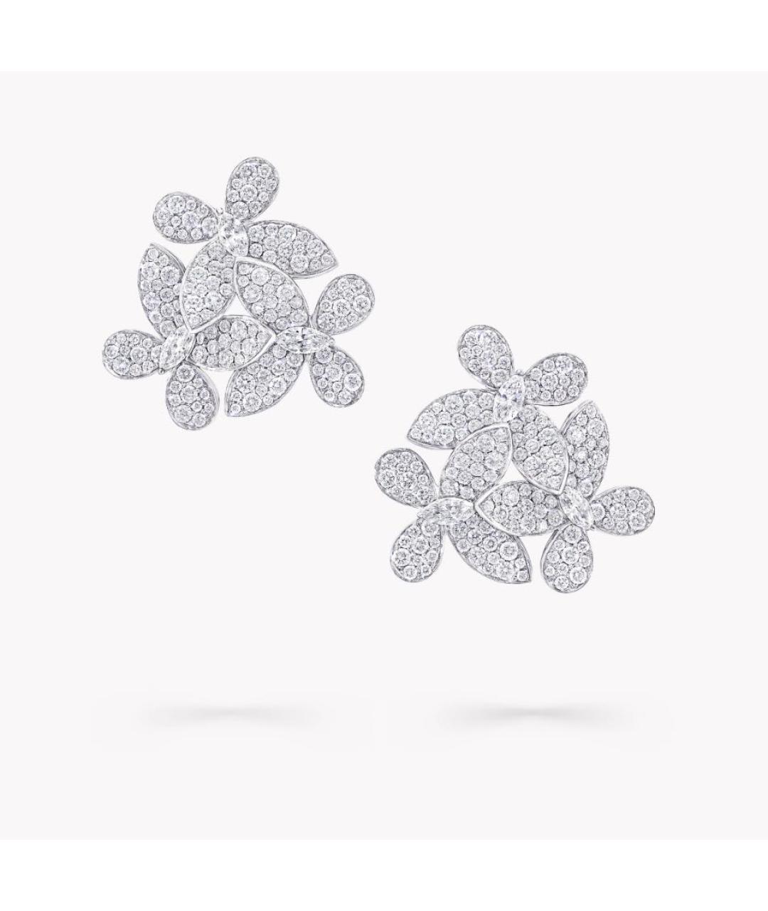 GRAFF Серебряные платиновые серьги, фото 4