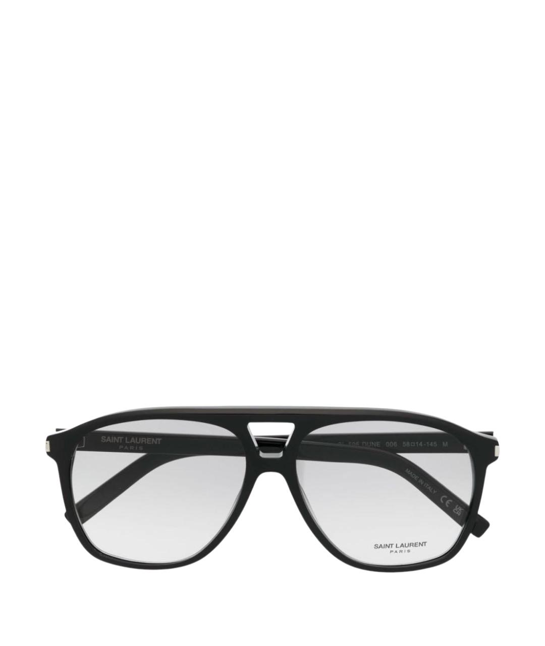 SAINT LAURENT Черные пластиковые солнцезащитные очки, фото 1